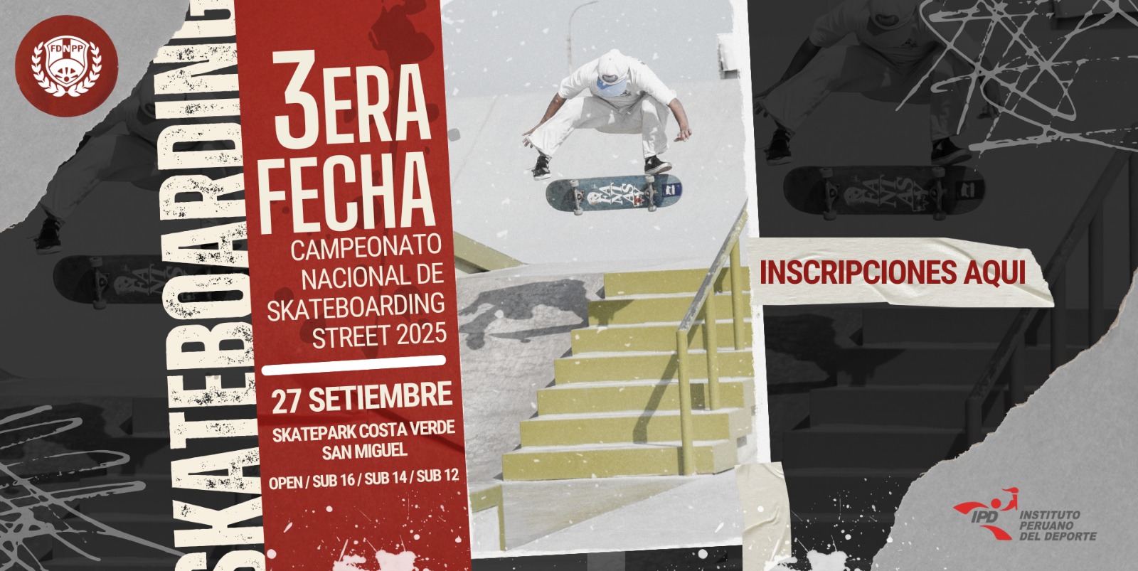 3era fecha nacional skateboarding street 2025