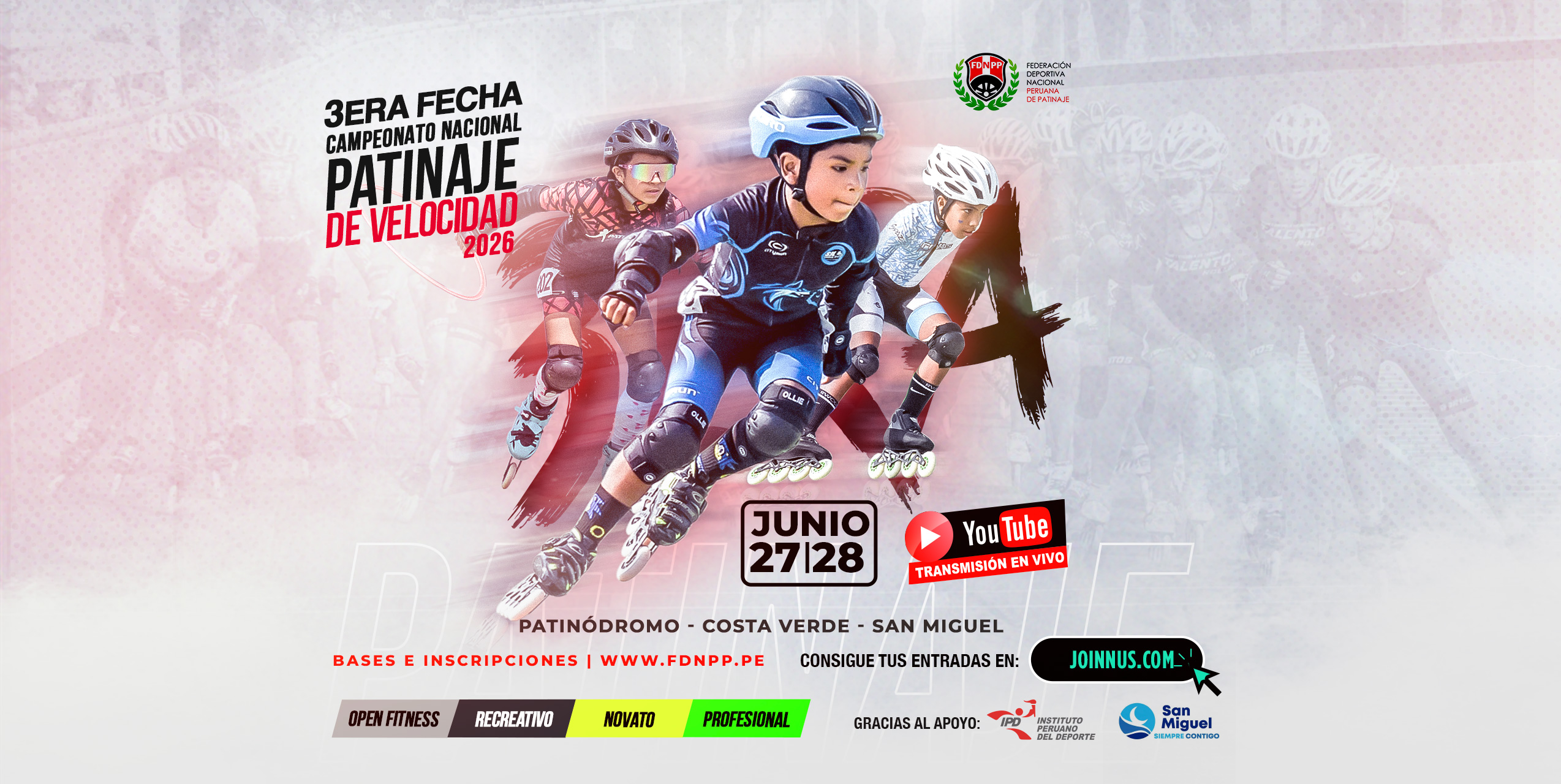 3era Fecha Campeonato Nacional Patinaje de Velocidad 2026