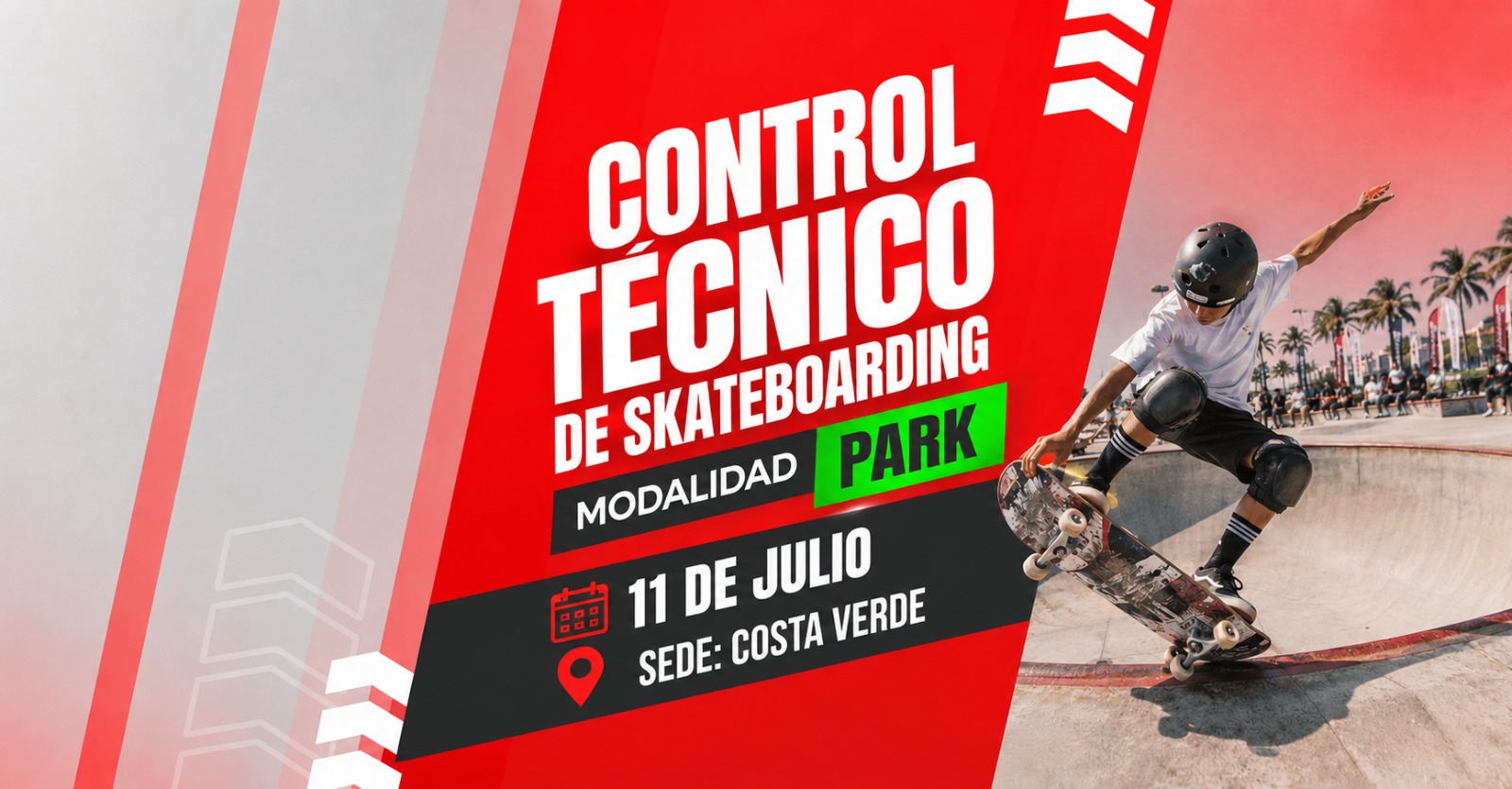 Control Tecnico Skateboarding modalidad park