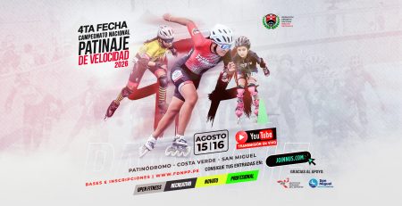 4ta Fecha Campeonato Nacional de Patinaje de Velocidad 2026 en el Patinódromo de la Costa Verde
